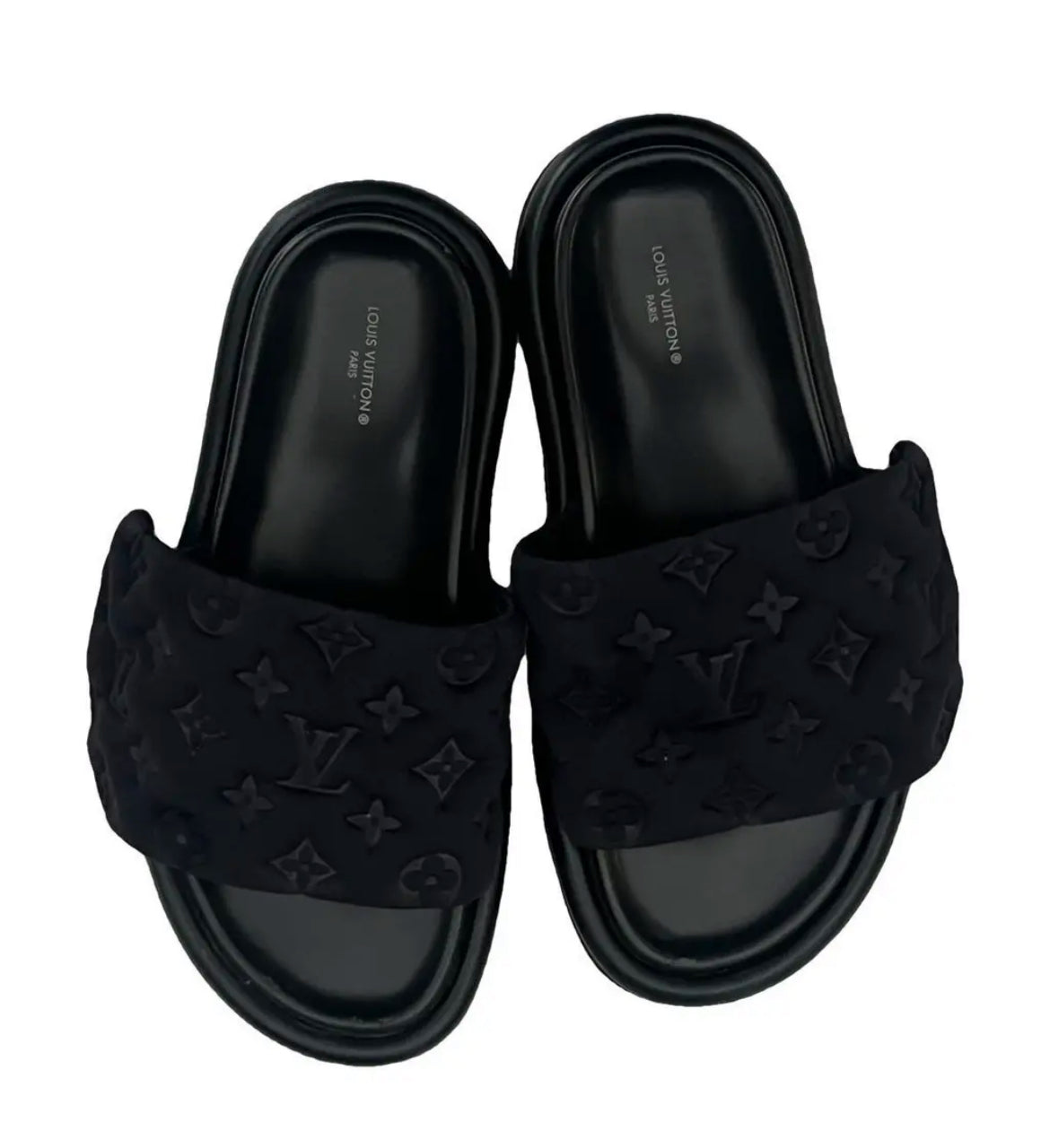 TPK LV Puffy Monogram Slides